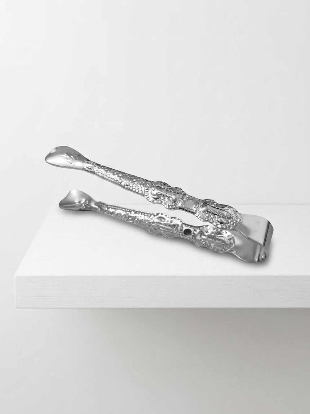 NEW Silver Tone Metal Tongs for Incense Burners (0296)